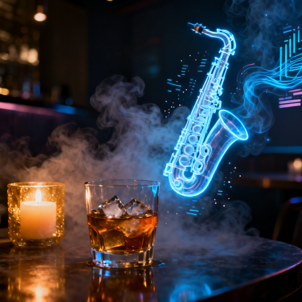 Sax & Whiskey Beats - AI music cover
